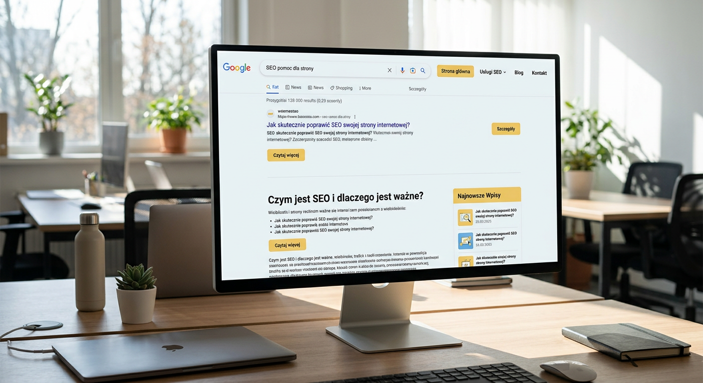 Ekspozycja strony internetowej w wynikach wyszukiwania